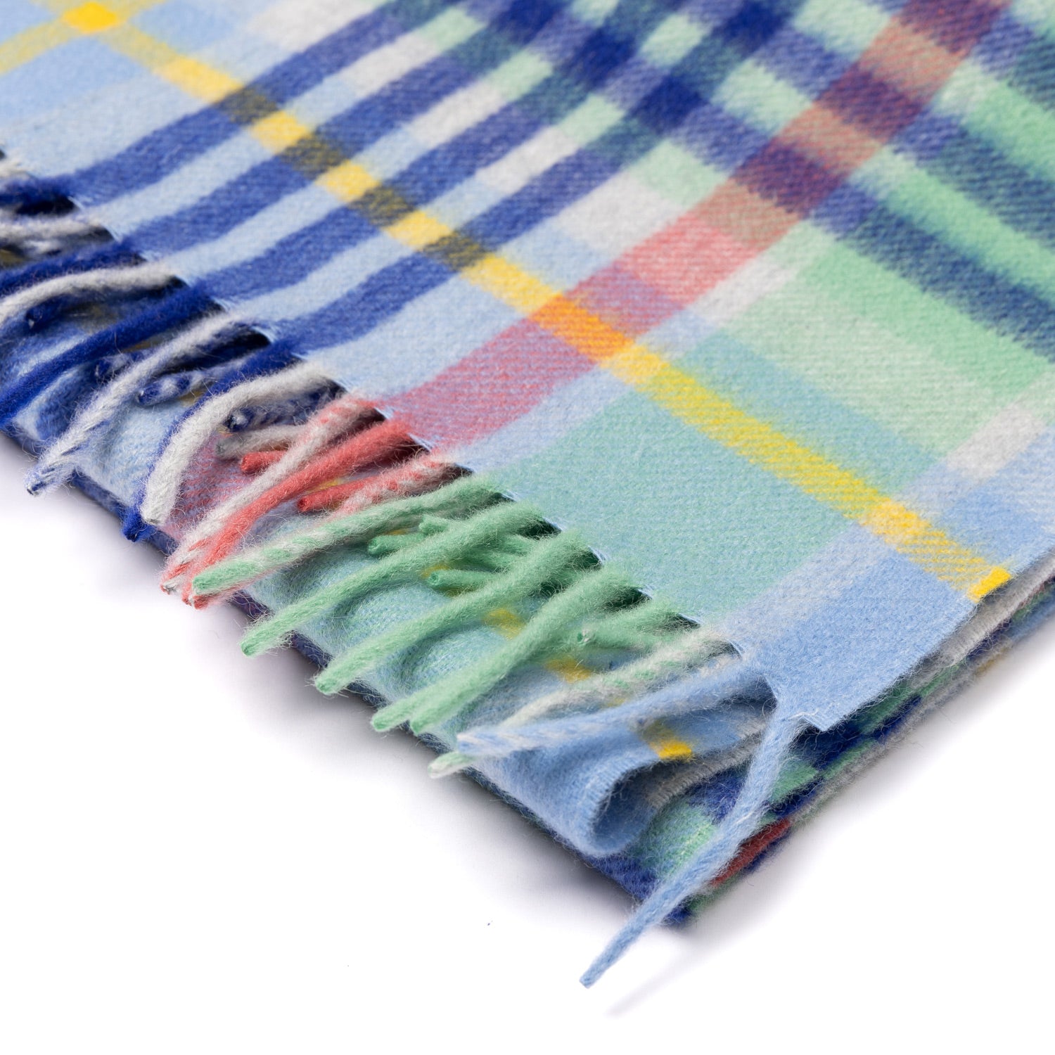 MJ Exclusive: Plaid Scarf "Colored Tartan" made from Scottish Cashmere